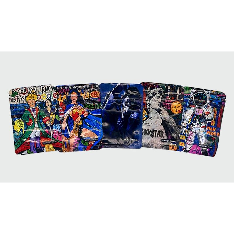 Custom Style 3.5G Mylar Weed Bags Bulk